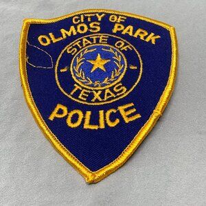 STATE OF TEXAS - CITY OF OLMOS PARK POLICE DEPT PATCH - NEW OLD STOCK